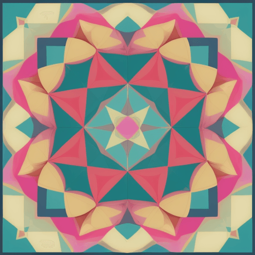 AI generated: create a seamless repeating geometric pattern in colors 