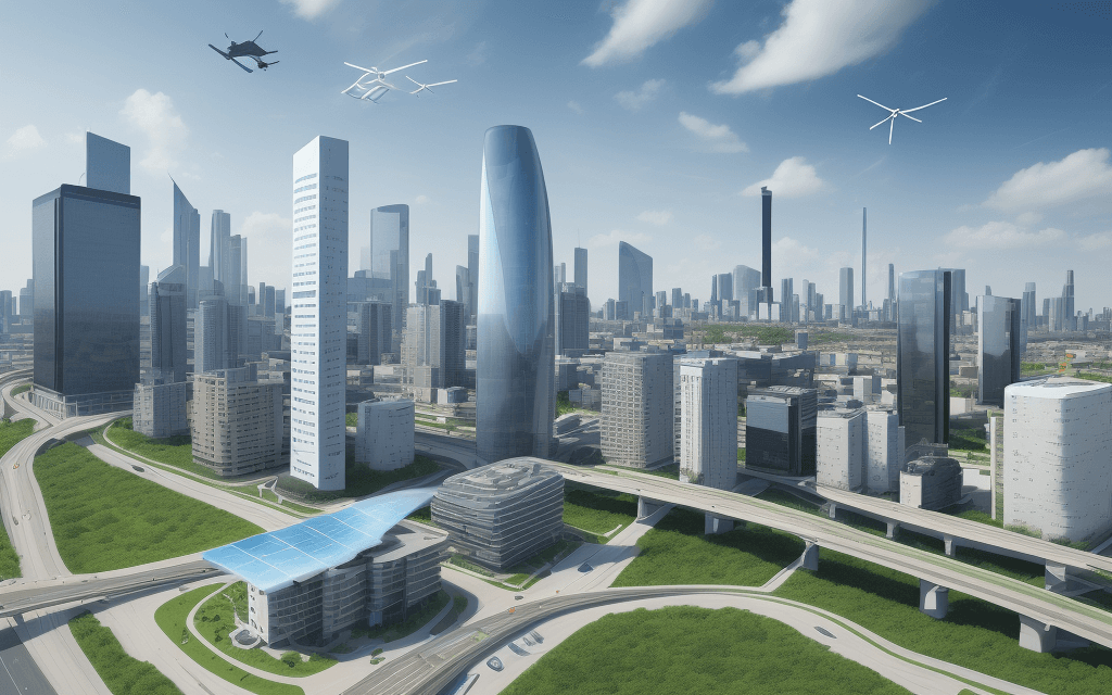 AI generated: Smart buildings
Energy efficiency
Automation
Transportation
Autonomous vehicles
Public transportatio...