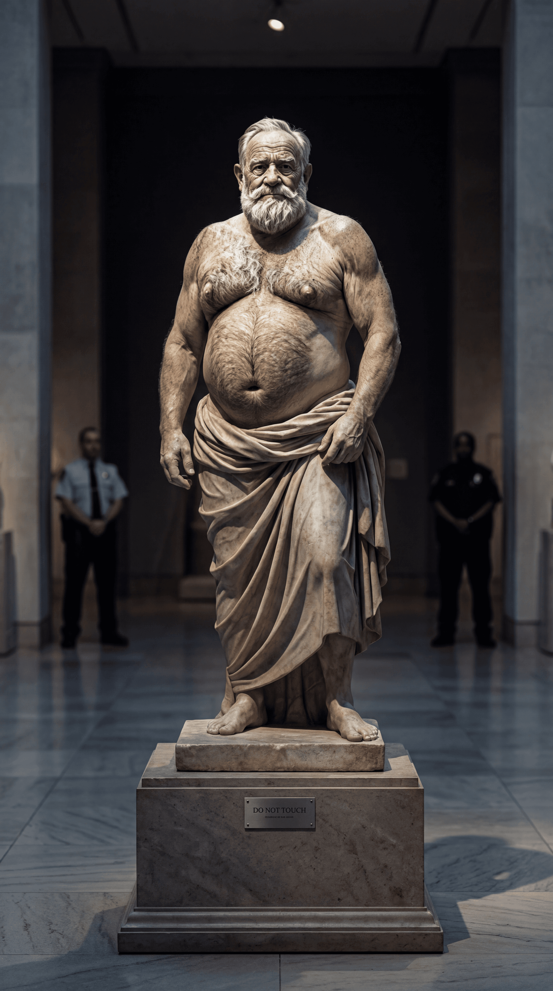 AI generated: ULTRA-REALISTIC FINE ART EDITORIAL PHOTOGRAPHY (vertical, 9:16).
High-end museum campaign aesthetic,...