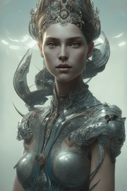 AI generated: portrait of beautiful female princess, highly detailed, cinematic lighting, ultra detailed face, ref...
