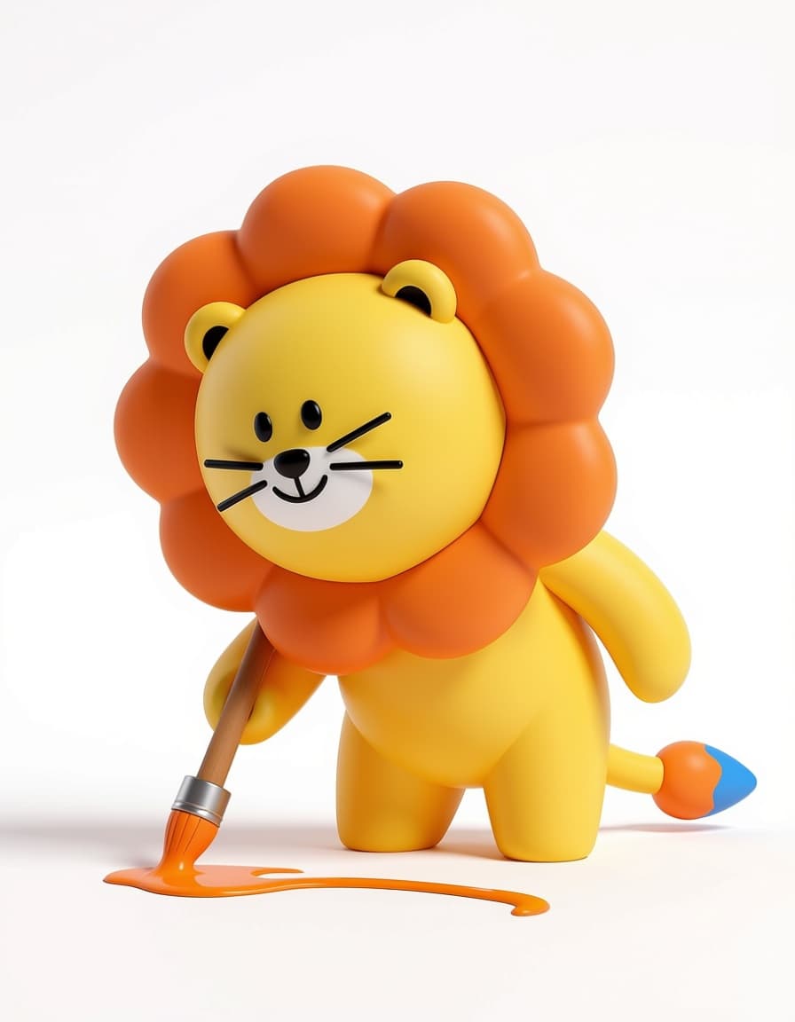 AI generated: Create a 3D clay-style character scene based on the attached reference pose and composition.

The ch...