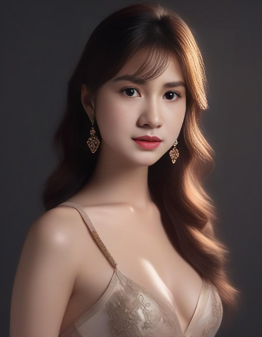 AI generated:  UPSCALED X4 USING AI -ON URPMV13professional styled detailed photo of a beautiful KOREAN girl with ...