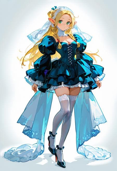 Blue Lace Dress - Image 3