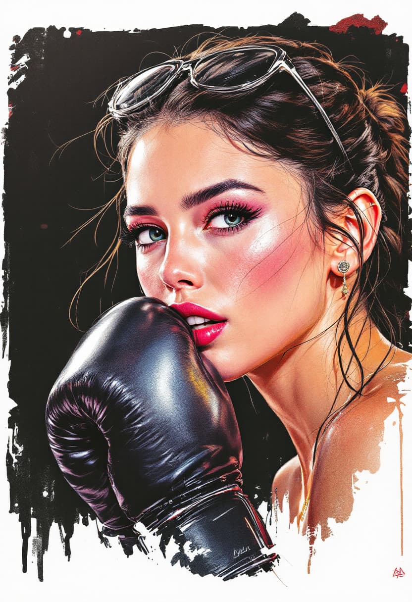 AI generated: Sketch, Beautiful Colored Pencil Line Art, Beautiful Curves, Brush Strokes Technique, Classy, ​​Beau...