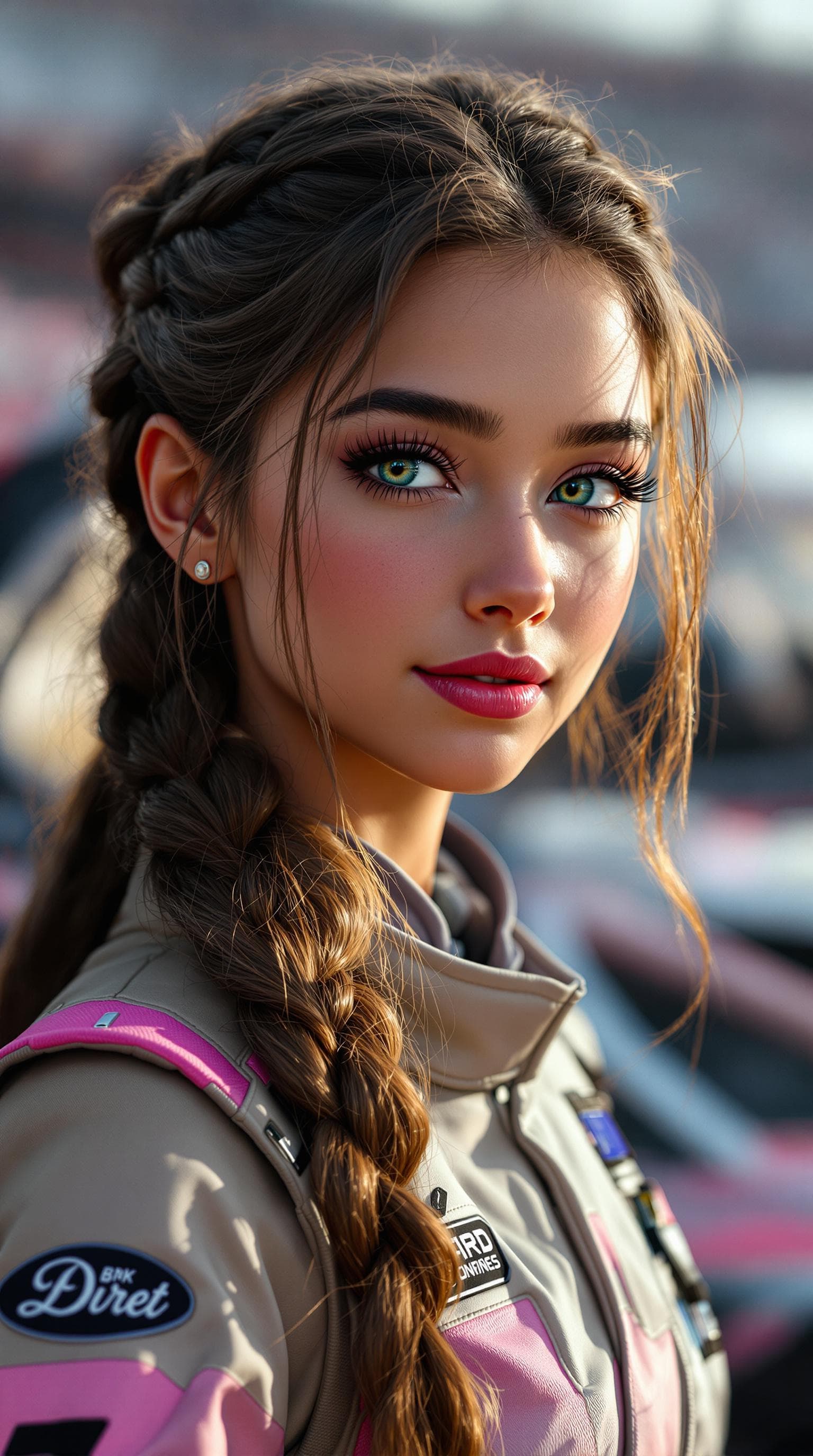 AI generated: A professional portrait of the most stunning seventh-grade girl in the world, captured in a highly d...