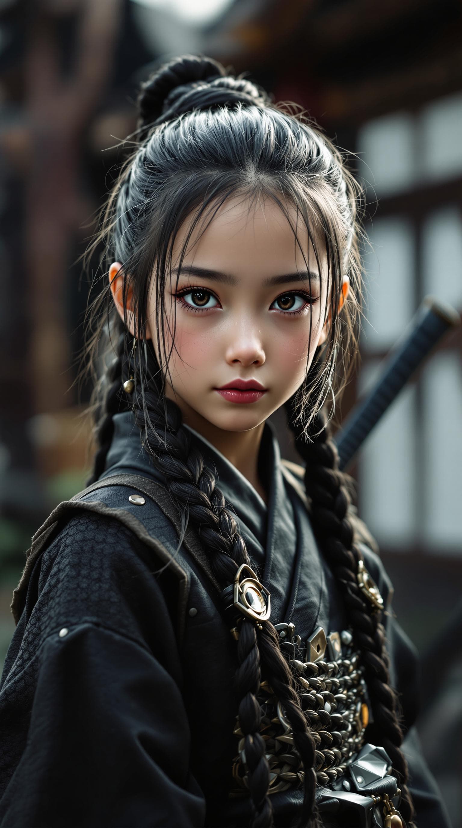 AI generated: a professional photo of a exceptionally of the most beautiful Japanese girl in the world, (age 11), ...