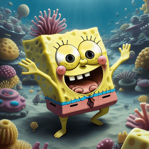 AI generated: garabato spongebob

