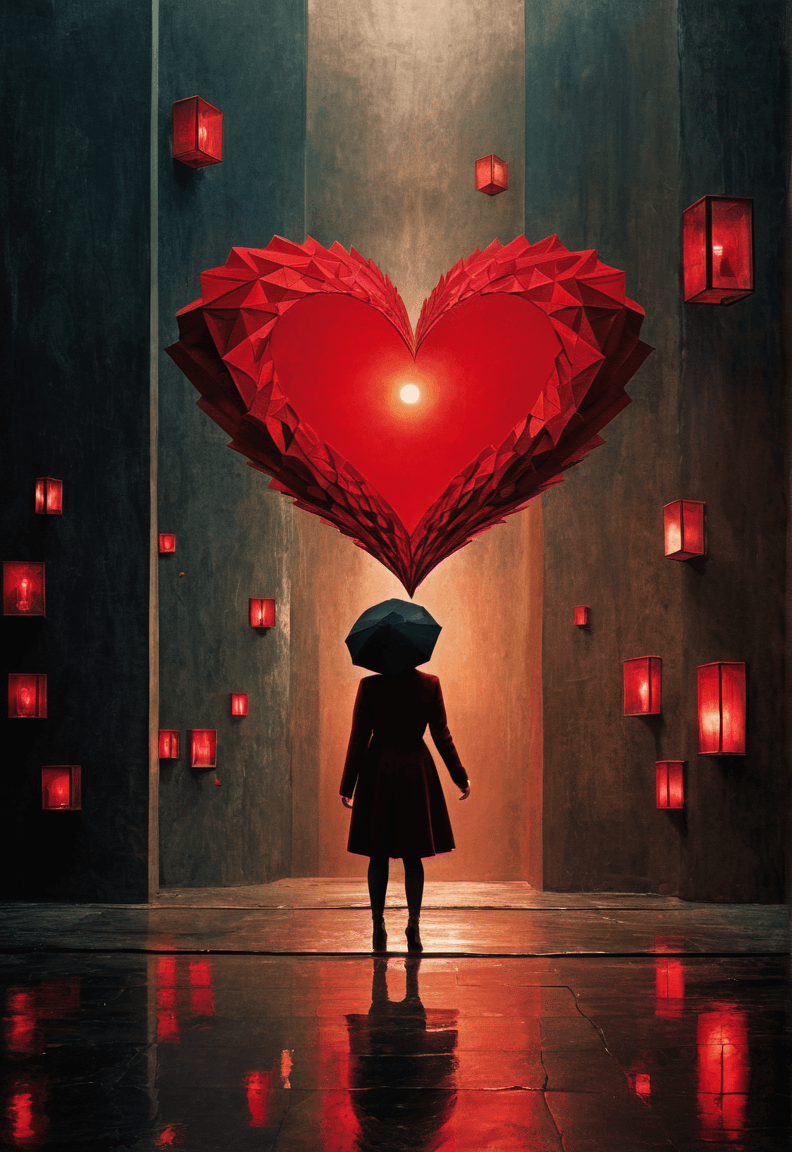 AI generated: The red heart, sharp, detailed, atmosphere, gorgeous, breathtaking, full color, cinematic, symmetry,...
