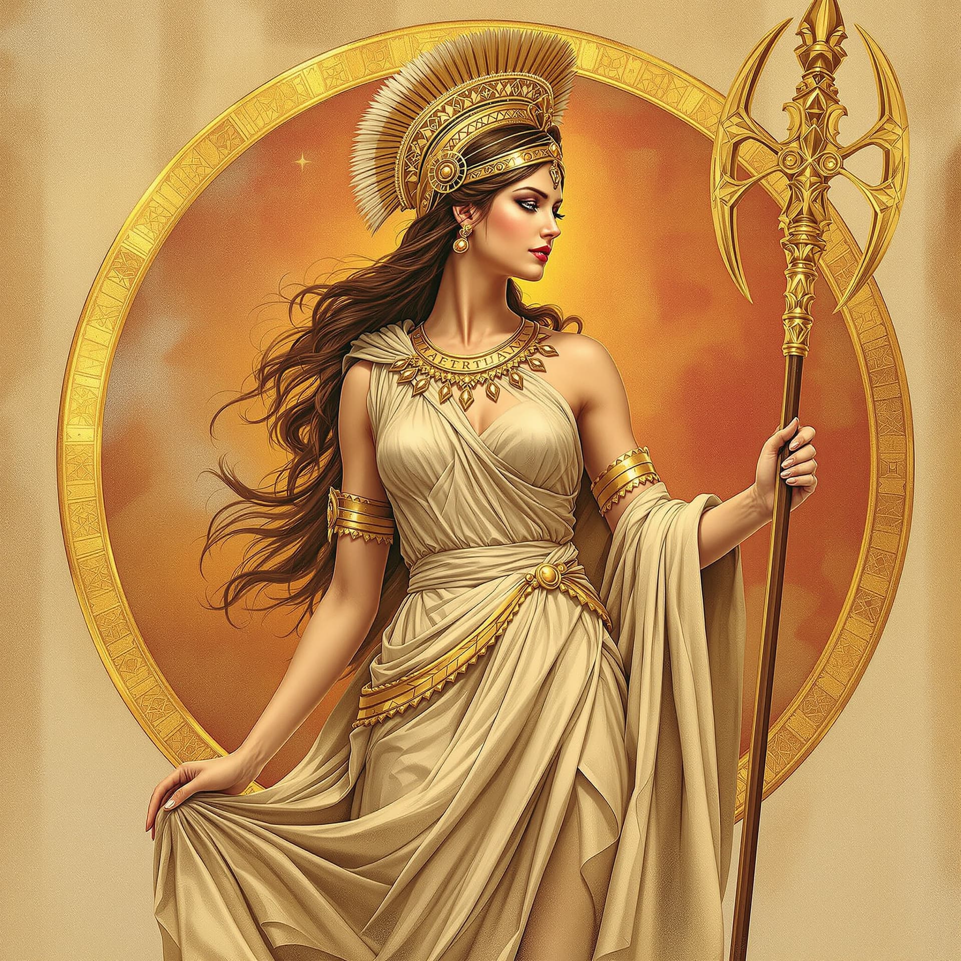 AI generated: greek goddess Athena
