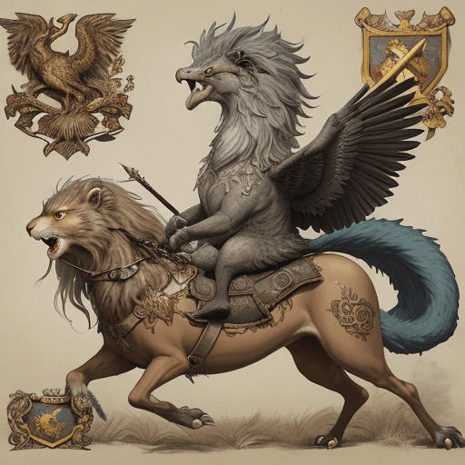 AI generated: "Embark on a creative odyssey as you reimagine the ancient clash between two legendary creatures: a ...