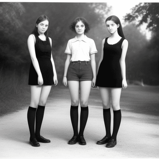 AI generated: three 18-year-old girls