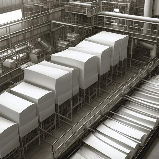 AI generated: paper factory