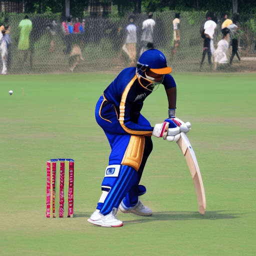AI generated: wanidu hasranga play criket
