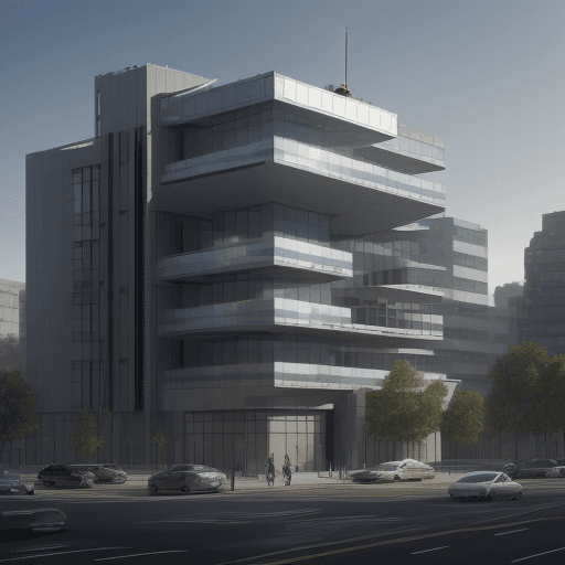 AI generated: 
Create an imaginative and realistic digital rendering of a modern building design that seamlessly i...