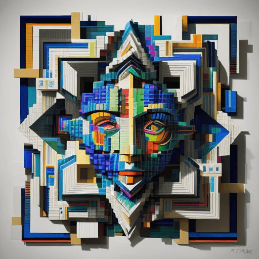 AI generated: rfktrstyle 3D Cubistpaper"An artistic visionary harnessing the essence of creativity, merging intric...