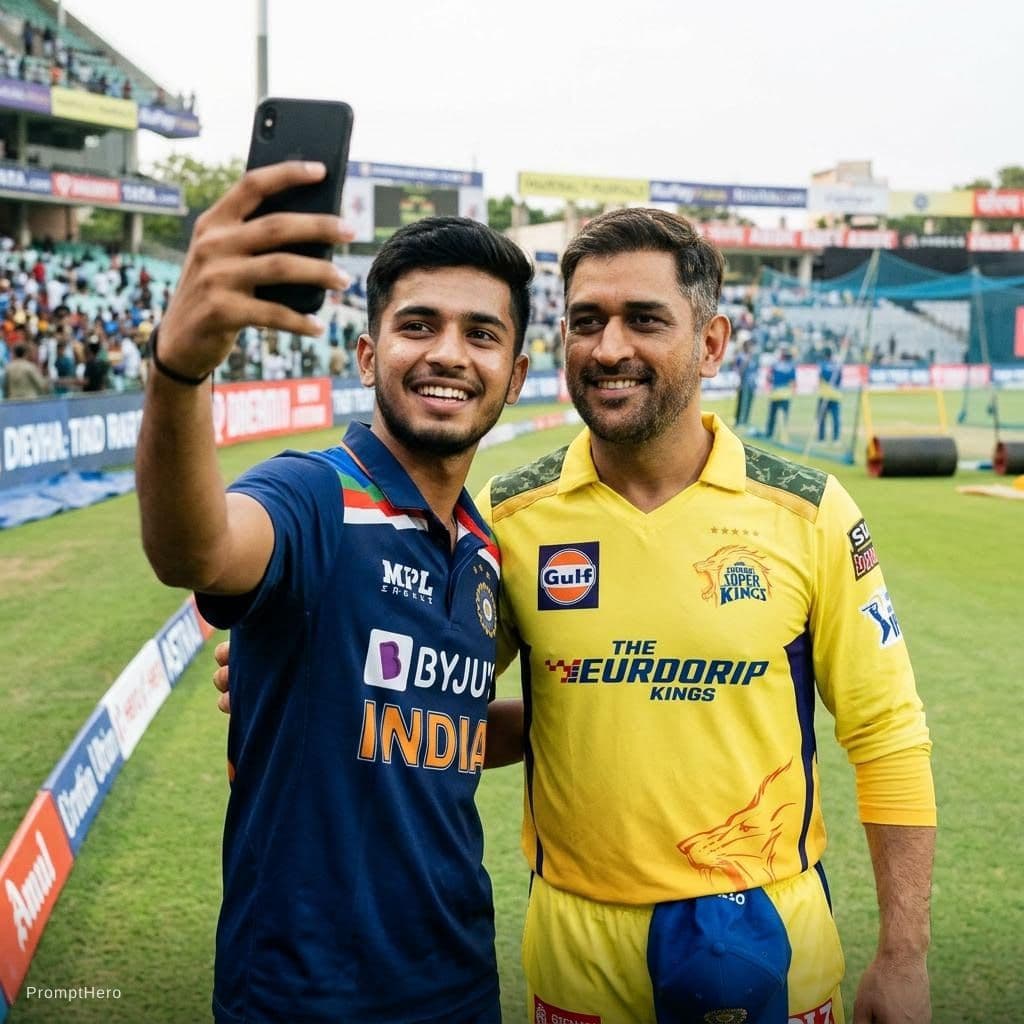 AI generated: Add dhoni with me
