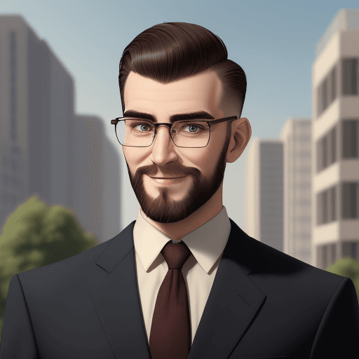 AI generated: Man 30 years old, height 180, weight 80, bushy eyebrows, short haircut, beard, smile, athletic build...
