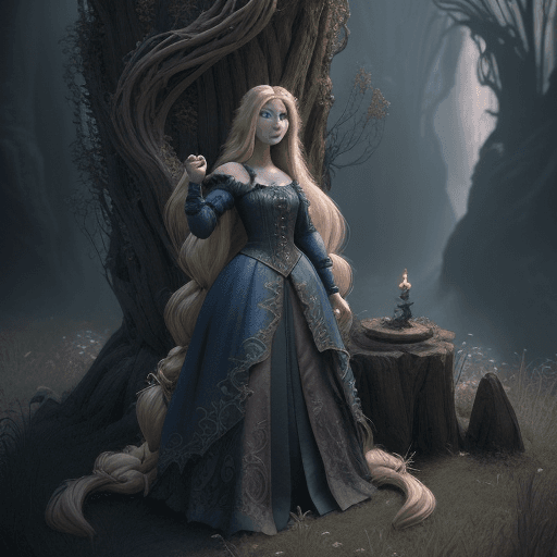 AI generated: Epic magical scene in a fantasy Landscape, Insane detailed different full body image , in different ...