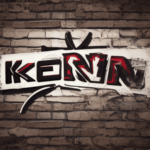 AI generated: a cool looking Kenny Krew sign , high-resolution, 8k, photorealistic, 4k