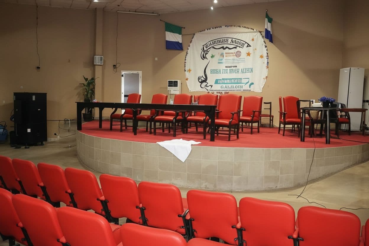 AI generated: remove every human in the photo make the hall empty 