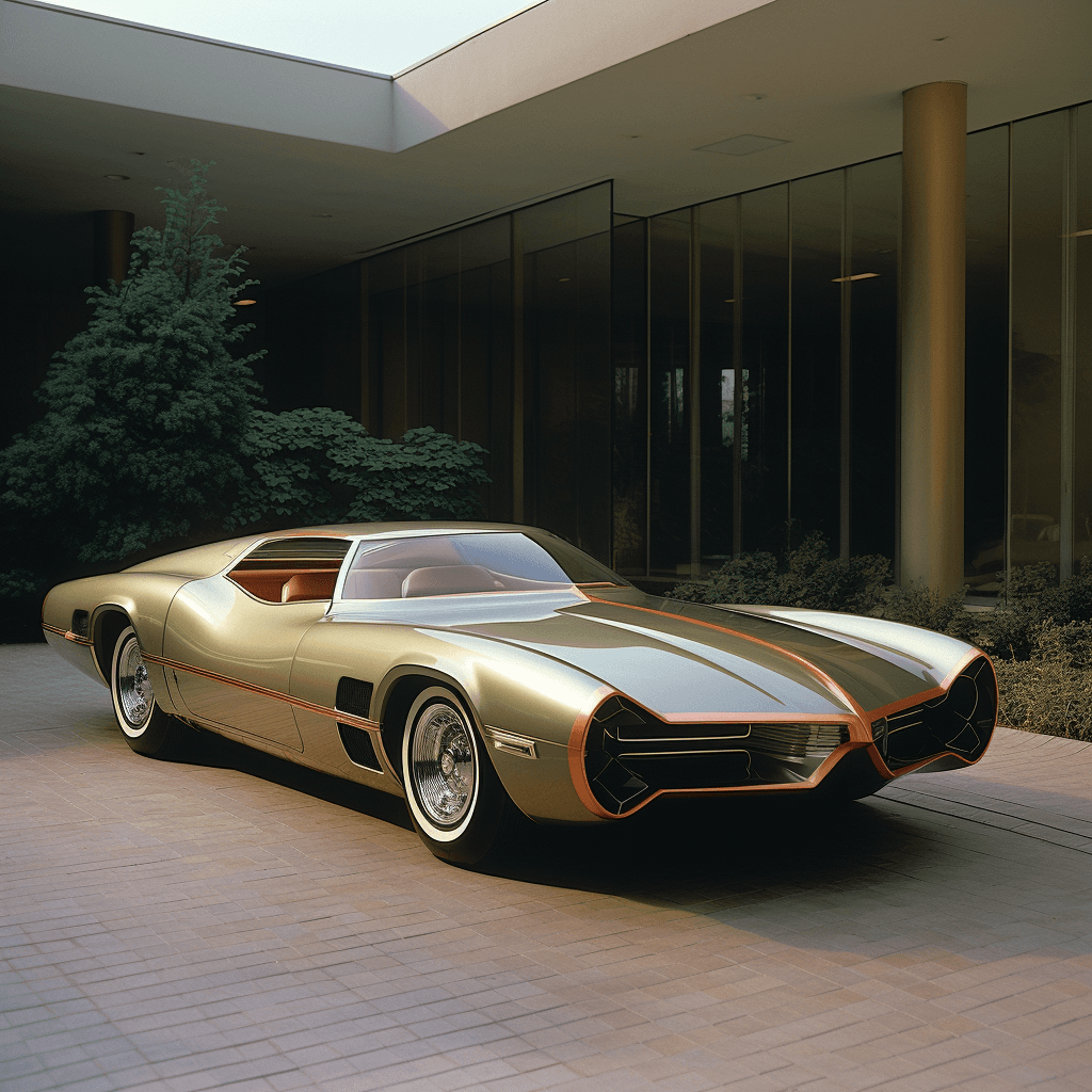 AI generated: concept car, 1964