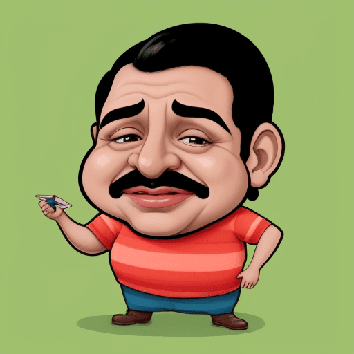 AI generated: caricatura sosteniendo un lapiz