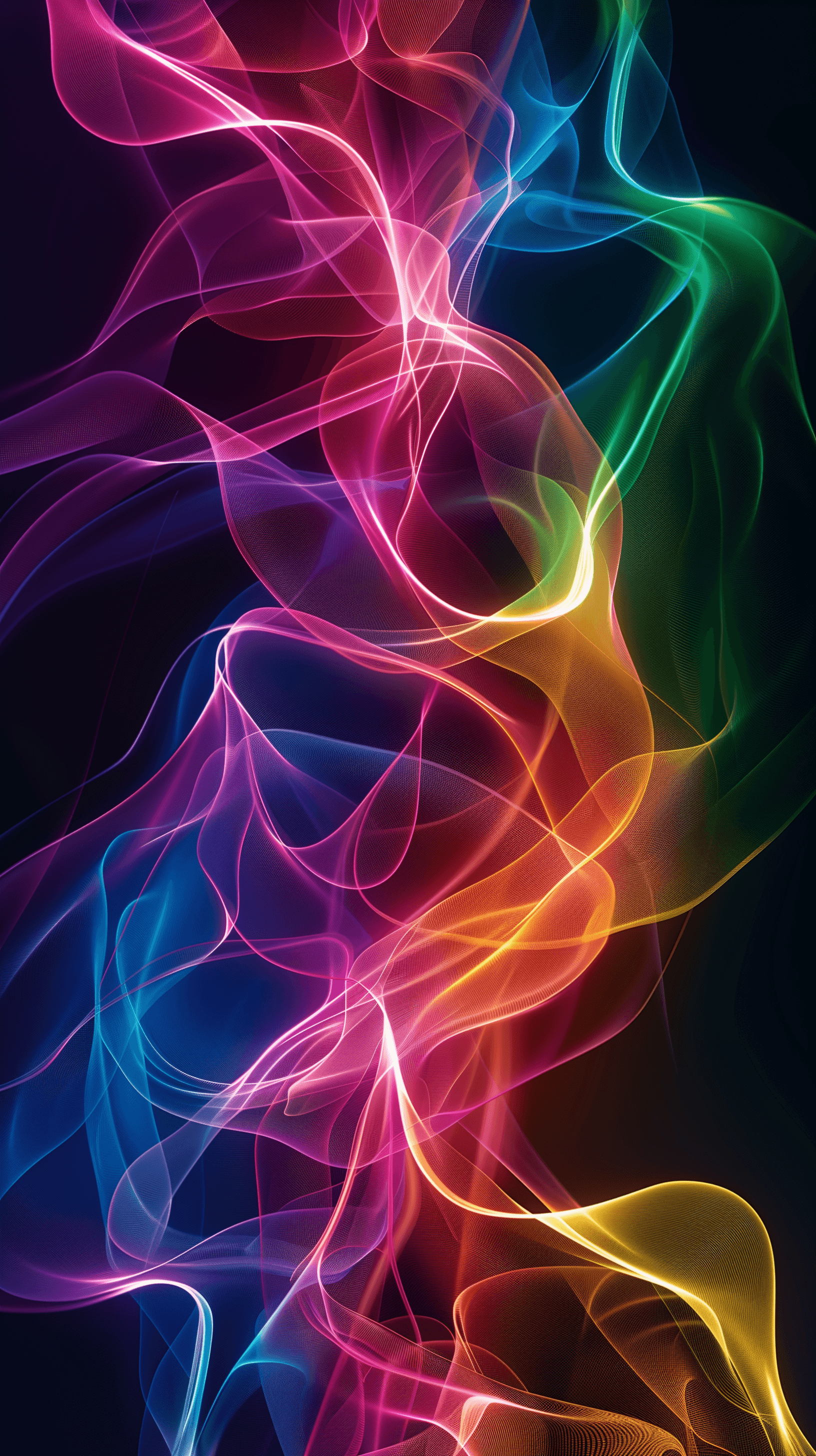 AI generated: produce a minimalist, high-resolution image featuring a continuous line design with a neon effect, t...