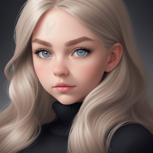 AI generated: Create a super realistic imagine of a Scandinavian girl with dark blonde hair with a lot of light hi...