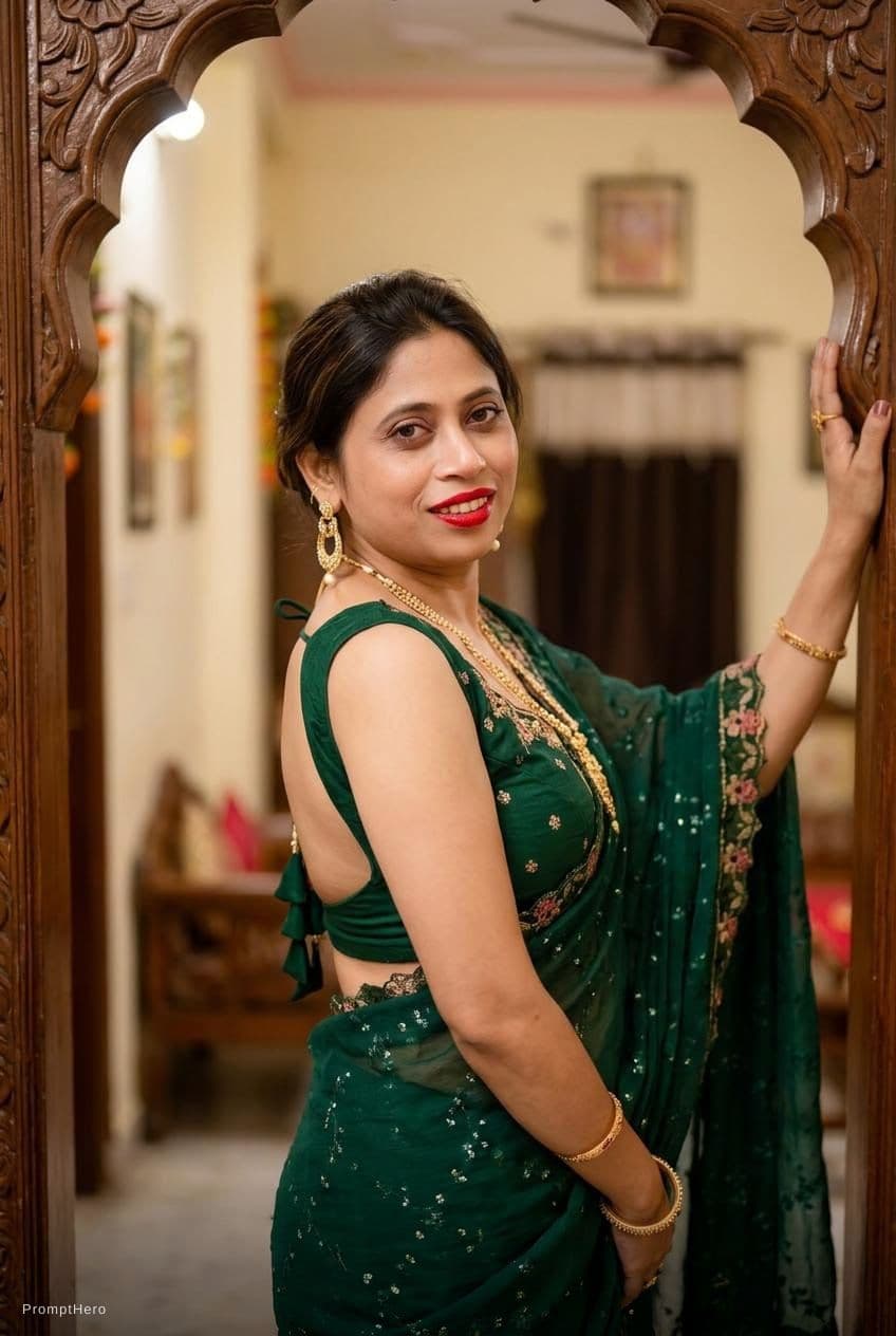 AI generated: Create a sexy girl in india style. and look like sexy.