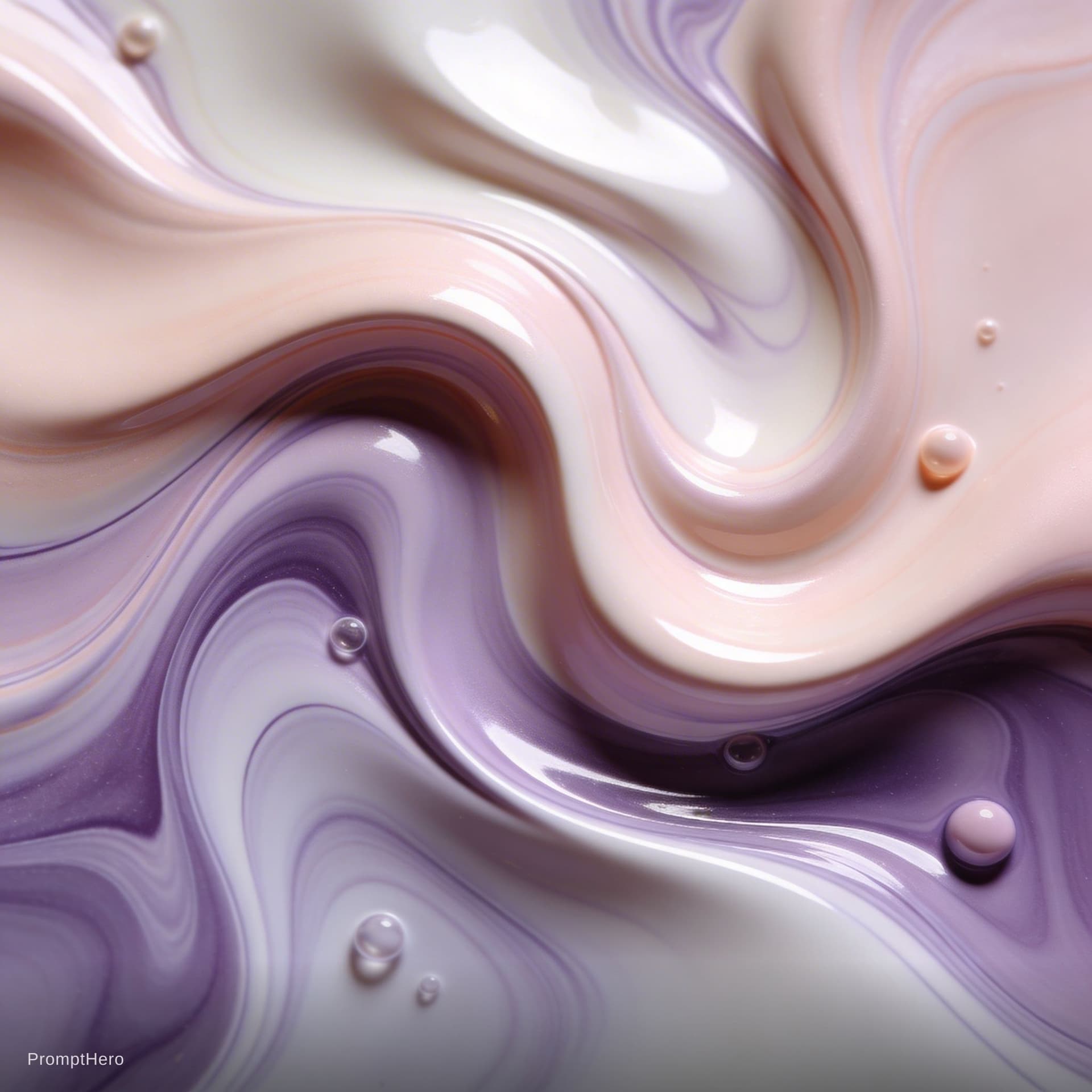 AI generated: A highly detailed abstract fluid art composition filling the entire frame edge-to-edge, featuring on...