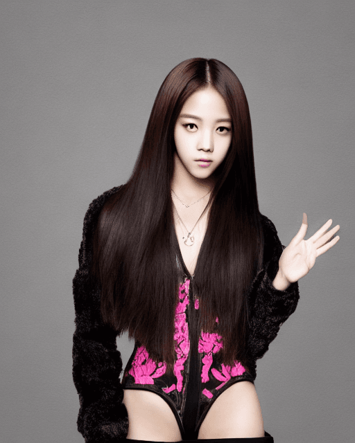 AI generated: photorealistic, full colour, high contrast, 8k HD, detailed, hyper-detailed (JISOO BLACKPINK) Korean...