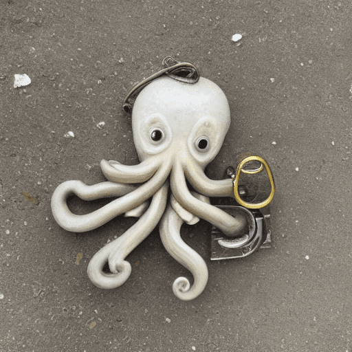 AI generated: Octopus with a padlock
