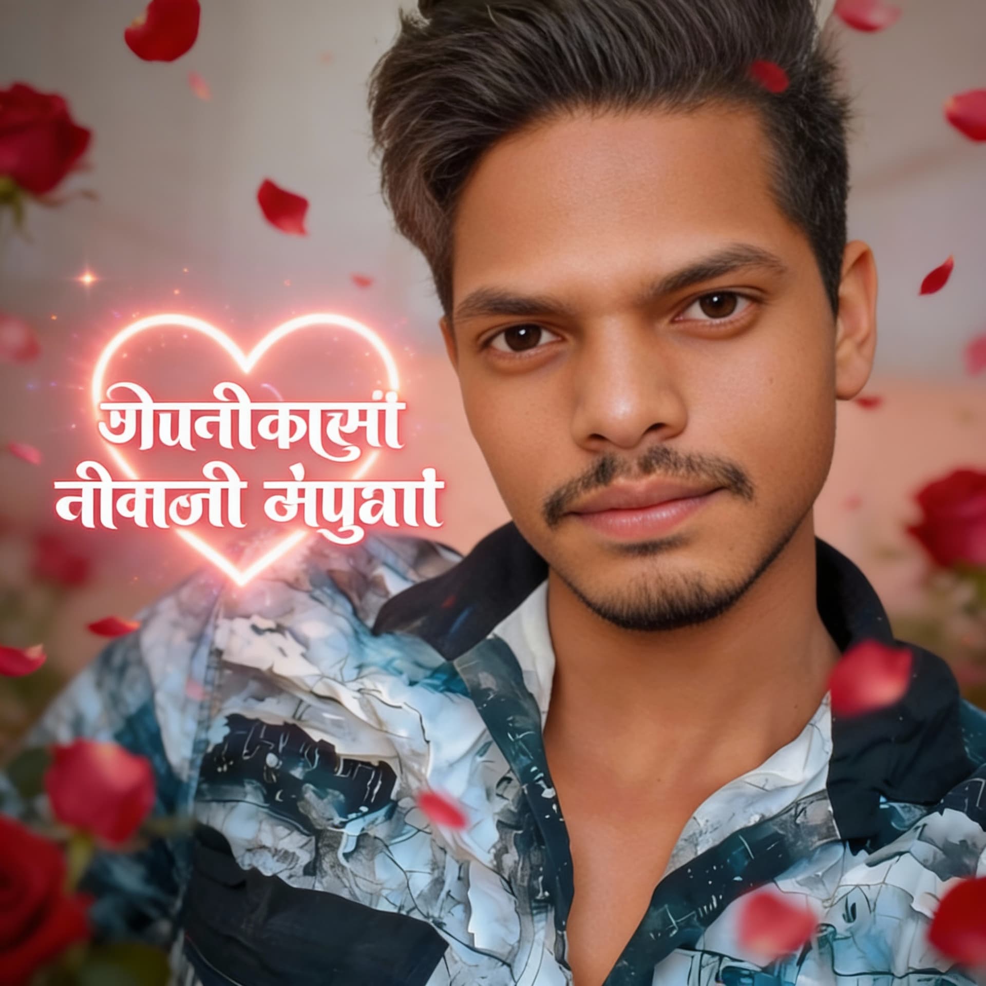AI generated: Rose petals falling 🌹
Heart light animation ❤️
Close-up zoom + blur background
Romantic shayari tex...