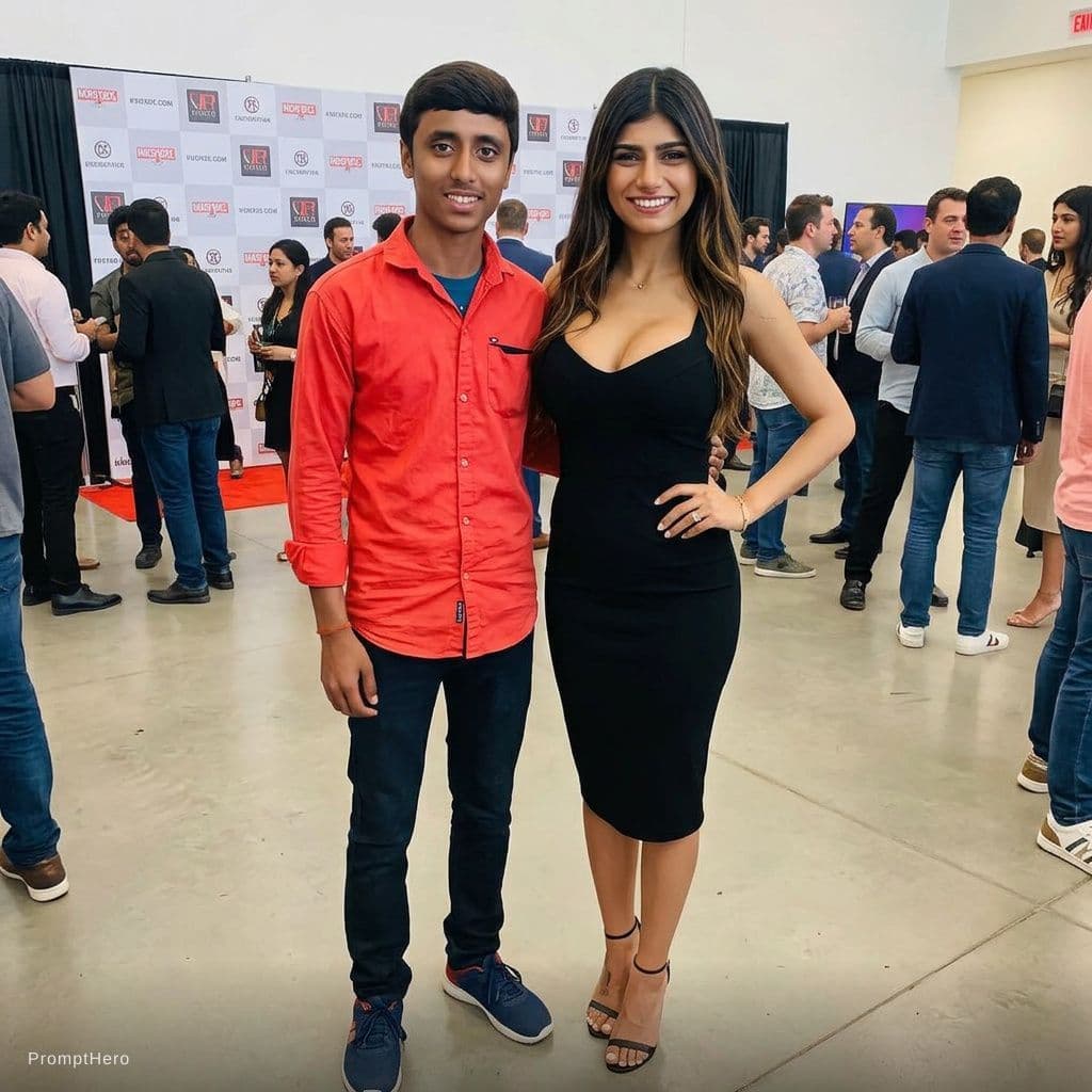 AI generated: With mia khalifa, full body visible 