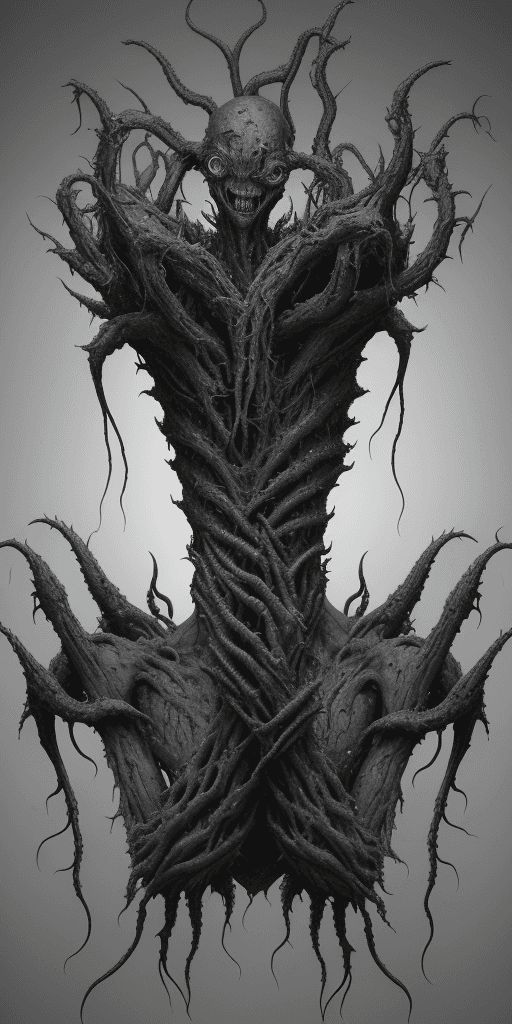 AI generated: Imagine an extra-terrestrial creature of indescribable horror,a visual aberration that defies all ea...