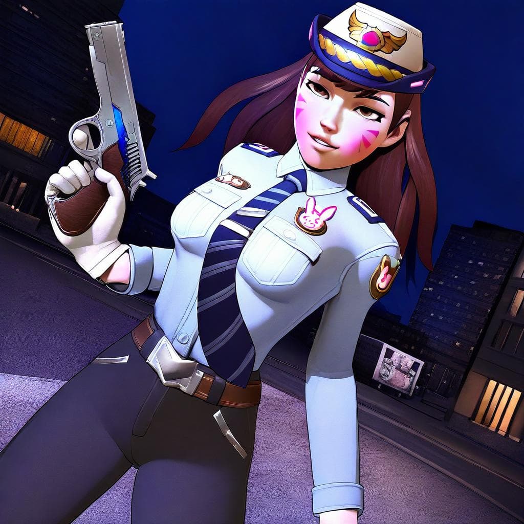 Officer D.va (Overwatch). Illustrious/XL