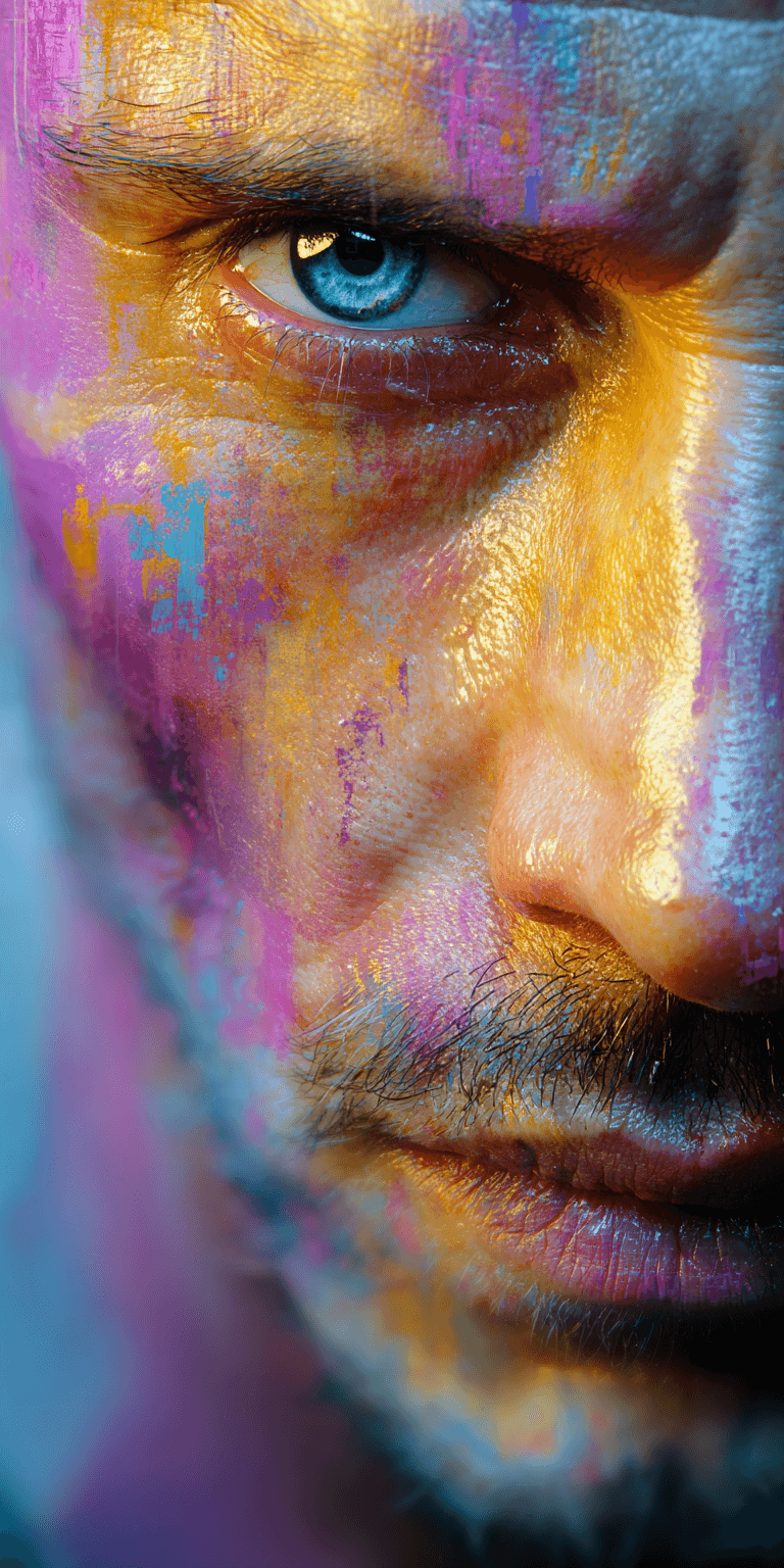 AI generated: watercolor illustrations, in the style of realistic portrait painter, high-contrast realism --chaos ...