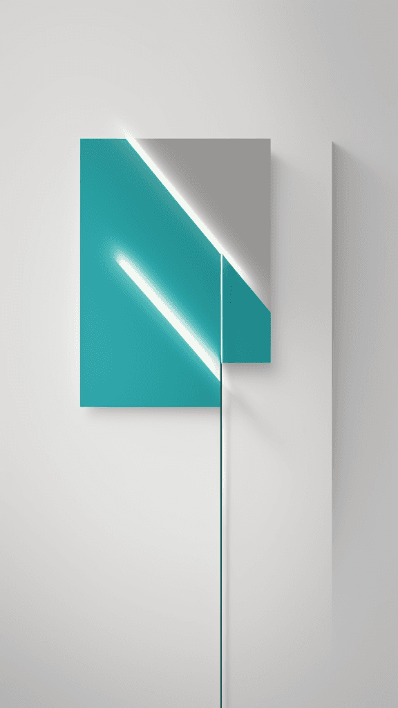 AI generated: technology, clean lines, minimalist artwork, vibrant color palette, soft lighting