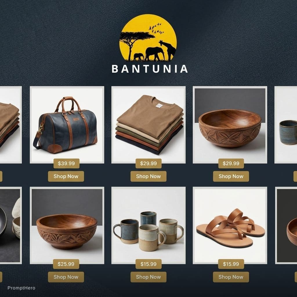 AI generated: 
A stylish banner image for an online store featuring various products in a modern and professional ...