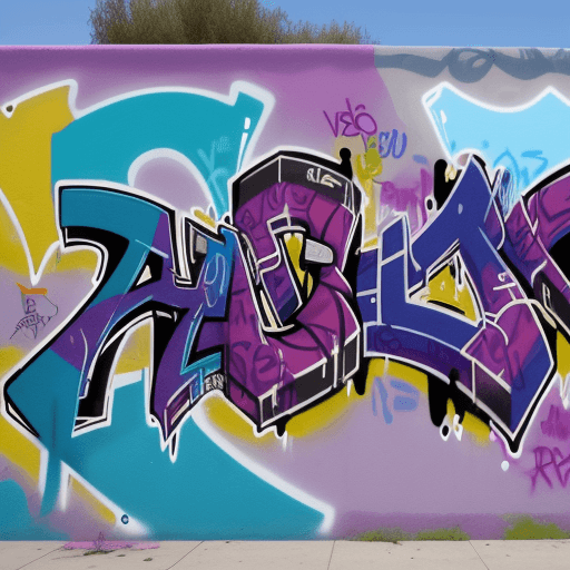 AI generated: Graffiti Los Angeles, street art that says "BioBill", urban graffiti --v 6.0