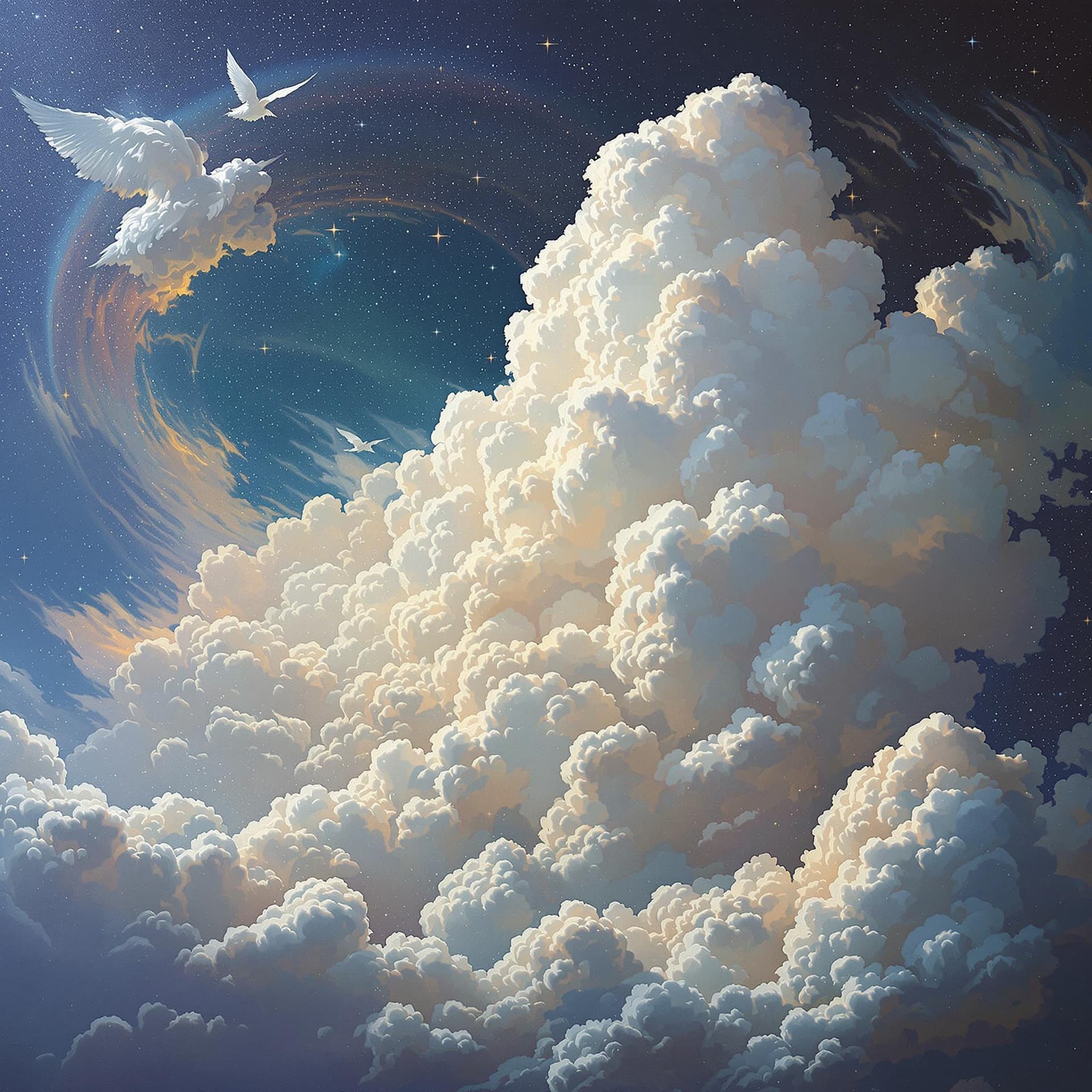 AI generated: The ecstasy of cotton clouds and sugar, fantasy,