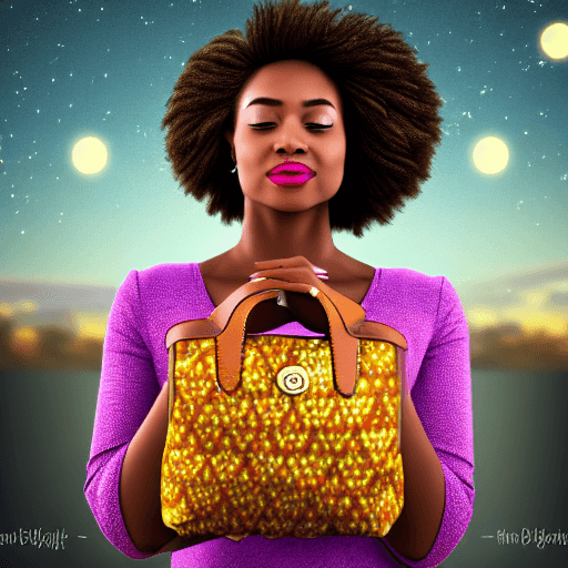 AI generated: a   landscape urban fantasy picture which captures self-discovery and personal growth of an african ...