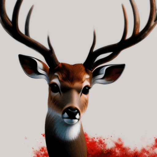 AI generated: deer abstract