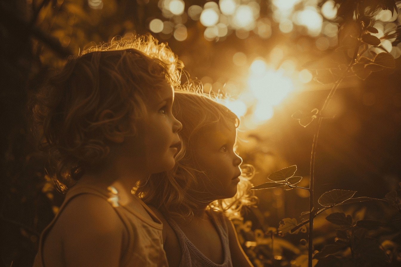 AI generated: the essence of summer with natural, non-artificial lighting. Focus on everyday routines, familial bo...