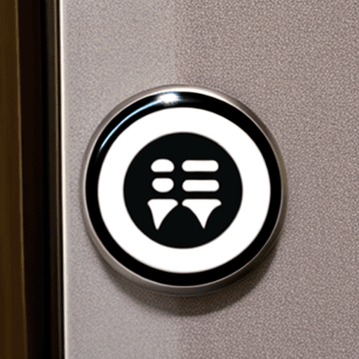 AI generated: elevator floor button