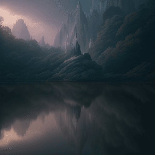 AI generated: Prepare to be whisked away into a realm of surreal beauty and cinematic splendour with this breathta...