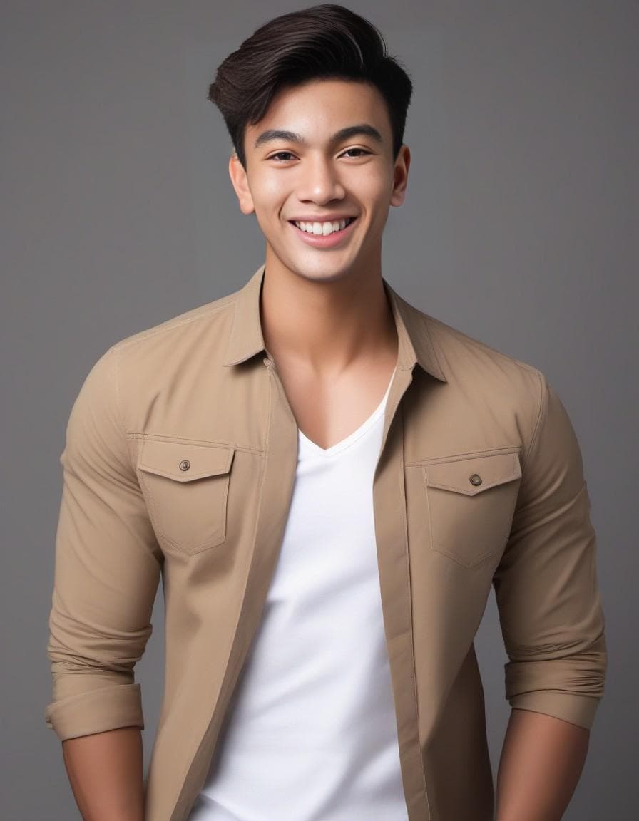 AI generated: create a full-body portrait prompt inspired by the uploaded image, you would describe a male model i...
