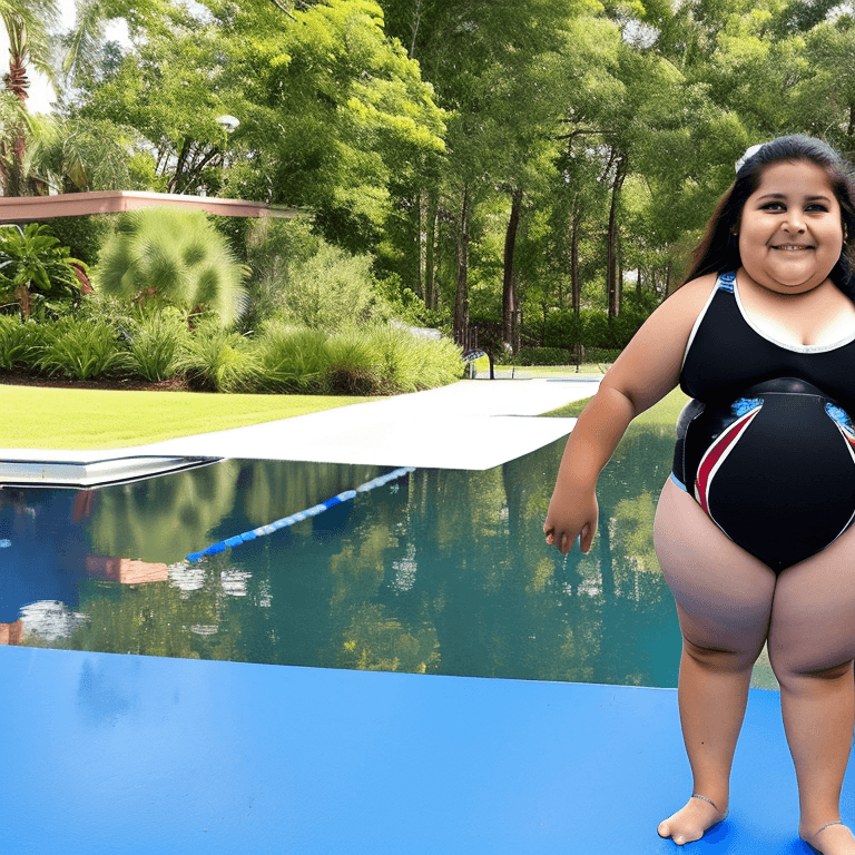 AI generated: ((1 girl, elementary school girl, cute, short, very chubby, very fat, heavyset, morbidly obese littl...