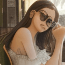 AI generated: long shot, dynamic angle, girl drinking 1coffee at a cafe in Starbucks, Shanghai, (french:0. 3, ital...
