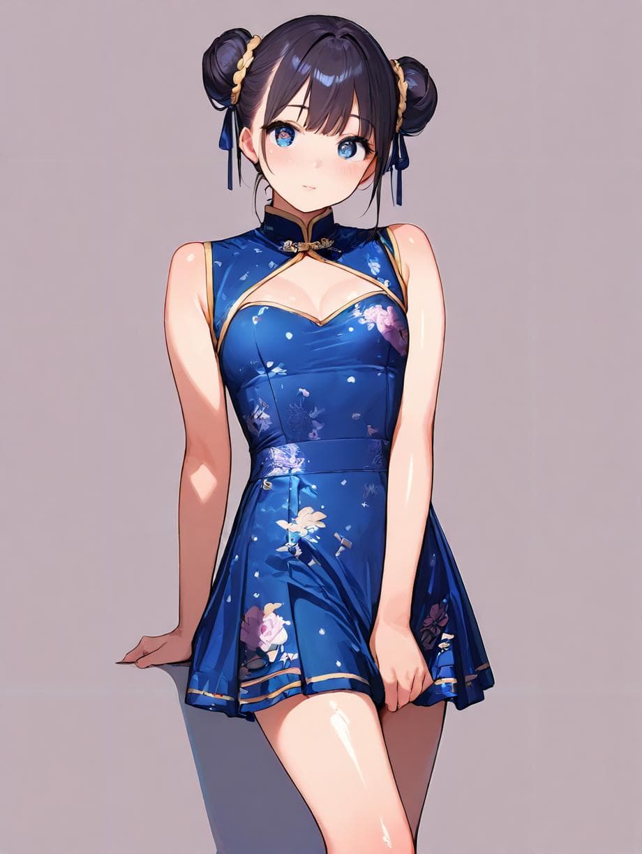 チャイナドレス/china dress(XL,Pony) - Image 3